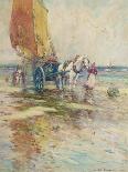 On the Beach-Oswald Garside-Framed Giclee Print