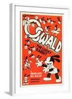 OSWALD THE LUCKY RABBIT, Oswald The Lucky Rabbit, 1935.-null-Framed Art Print