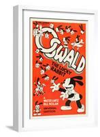 OSWALD THE LUCKY RABBIT, Oswald The Lucky Rabbit, 1935.-null-Framed Art Print