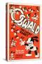 OSWALD THE LUCKY RABBIT, Oswald The Lucky Rabbit, 1935.-null-Stretched Canvas