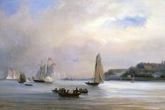 The Anglo American Yacht Race round the Isle of Wight, August 22nd 1851-Oswald Walters Brierly-Giclee Print