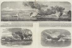 Russian Frigate on Fire in Sebastopol Harbour-Oswald Walters Brierly-Giclee Print