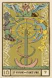Tarot: 10 La Roue de Fortune, The Wheel of Fortune-Oswald Wirth-Art Print