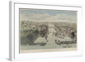 Oswego New York Harbor-null-Framed Art Print