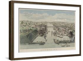 Oswego New York Harbor-null-Framed Art Print