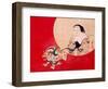 Otafuku and Demon-Zeshin Shibata-Framed Premium Giclee Print