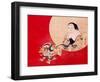 Otafuku and Demon-Zeshin Shibata-Framed Premium Giclee Print