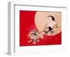 Otafuku and Demon-Zeshin Shibata-Framed Premium Giclee Print