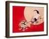 Otafuku and Demon-Zeshin Shibata-Framed Premium Giclee Print