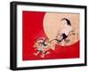 Otafuku and Demon-Zeshin Shibata-Framed Premium Giclee Print