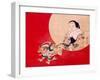 Otafuku and Demon-Zeshin Shibata-Framed Premium Giclee Print