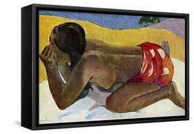 Otahi (Alon), 1893-Paul Gauguin-Framed Stretched Canvas