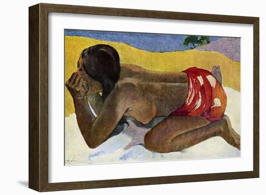 Otahi (Alon), 1893-Paul Gauguin-Framed Giclee Print