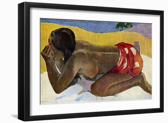 Otahi (Alon), 1893-Paul Gauguin-Framed Giclee Print