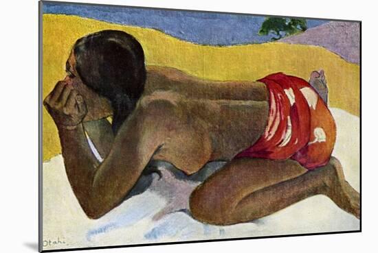 Otahi (Alon), 1893-Paul Gauguin-Mounted Giclee Print