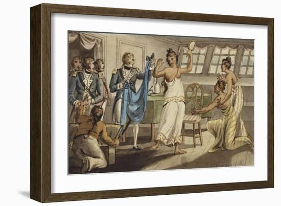 Otahitiano', from the Voyages of Captain Cook-Isaac Robert Cruikshank-Framed Giclee Print