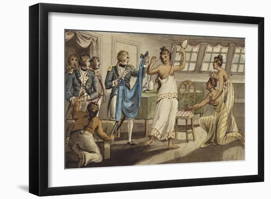 Otahitiano', from the Voyages of Captain Cook-Isaac Robert Cruikshank-Framed Giclee Print