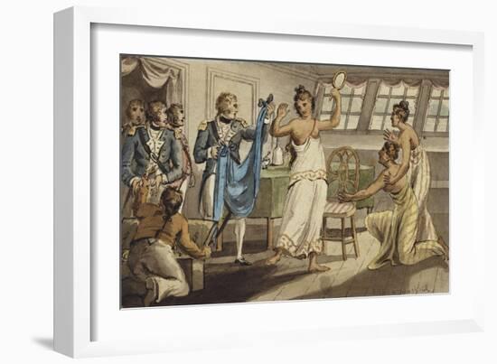 Otahitiano', from the Voyages of Captain Cook-Isaac Robert Cruikshank-Framed Giclee Print