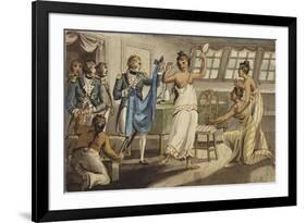 Otahitiano, Illustration from 'The Voyages of Captain Cook'-Isaac Robert Cruikshank-Framed Giclee Print