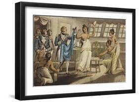 Otahitiano, Illustration from 'The Voyages of Captain Cook'-Isaac Robert Cruikshank-Framed Giclee Print