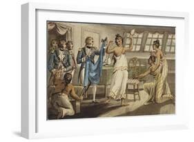 Otahitiano, Illustration from 'The Voyages of Captain Cook'-Isaac Robert Cruikshank-Framed Giclee Print