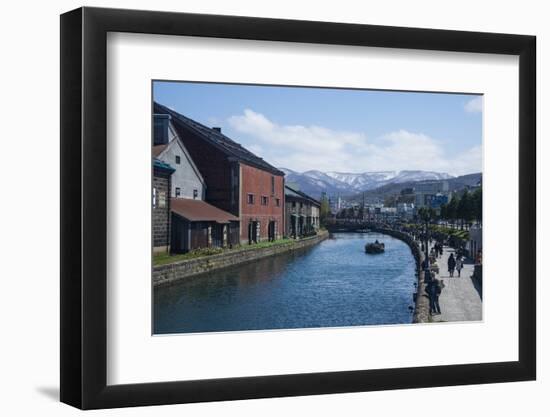 Otaru canal, Otaru, Hokkaido, Japan, Asia-Michael Runkel-Framed Photographic Print