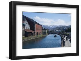 Otaru canal, Otaru, Hokkaido, Japan, Asia-Michael Runkel-Framed Photographic Print