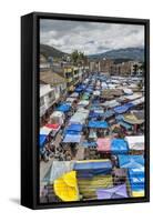 Otavalo Market, Imbabura Province, Ecuador, South America-Gabrielle and Michael Therin-Weise-Framed Stretched Canvas