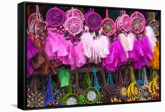 Otavalo Market, Souvenir Shop, Imbabura Province, Ecuador, South America-Gabrielle and Michael Therin-Weise-Framed Stretched Canvas