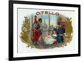 Otello Brand Cigar Box Label, Opera by Verdi based on Shakespeare's Othello-Lantern Press-Framed Premium Giclee Print