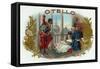 Otello Brand Cigar Box Label, Opera by Verdi based on Shakespeare's Othello-Lantern Press-Framed Stretched Canvas