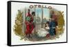 Otello Brand Cigar Box Label, Opera by Verdi based on Shakespeare's Othello-Lantern Press-Framed Stretched Canvas