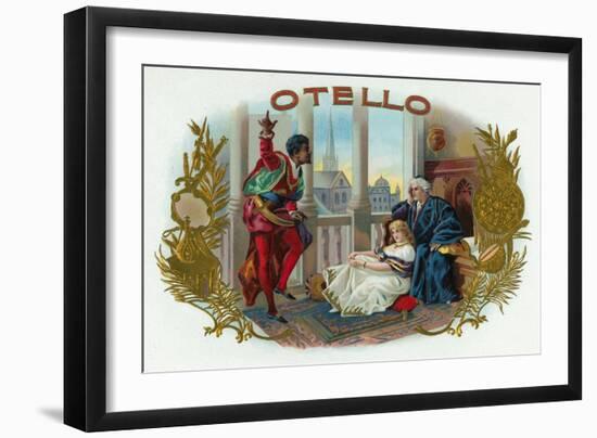 Otello Brand Cigar Box Label, Opera by Verdi based on Shakespeare's Othello-Lantern Press-Framed Art Print