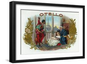 Otello Brand Cigar Box Label, Opera by Verdi based on Shakespeare's Othello-Lantern Press-Framed Art Print