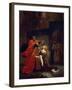 Othello, Act I, Scene 3: Desdemona at the Feet of Her Father, 1852 (Oil on Canvas)-Ferdinand Victor Eugene Delacroix-Framed Giclee Print