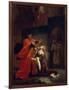 Othello, Act I, Scene 3: Desdemona at the Feet of Her Father, 1852 (Oil on Canvas)-Ferdinand Victor Eugene Delacroix-Framed Giclee Print