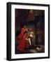 Othello, Act I, Scene 3: Desdemona at the Feet of Her Father, 1852 (Oil on Canvas)-Ferdinand Victor Eugene Delacroix-Framed Giclee Print