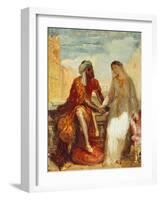 Othello and Desdemona, 1844-Theodore Chasseriau-Framed Giclee Print