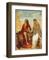 Othello and Desdemona, 1844-Theodore Chasseriau-Framed Giclee Print