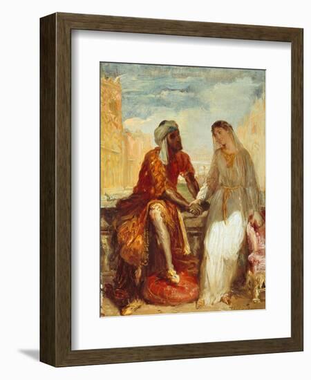 Othello and Desdemona, 1844-Theodore Chasseriau-Framed Giclee Print