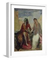 Othello and Desdemona in Venice, 1850-Theodore Chasseriau-Framed Giclee Print