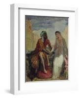 Othello and Desdemona in Venice, 1850-Theodore Chasseriau-Framed Giclee Print