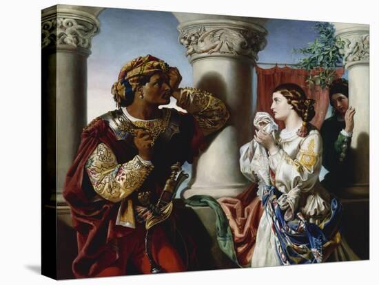 Othello and Desdemona-Daniel Maclise-Stretched Canvas