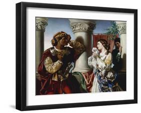 Othello and Desdemona-Daniel Maclise-Framed Giclee Print