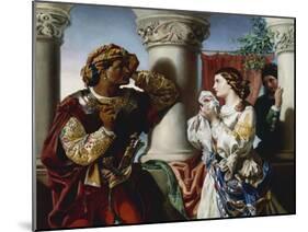 Othello and Desdemona-Daniel Maclise-Mounted Giclee Print