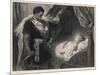 Othello Approaches the Sleeping Desdemona-Heinrich Hofmann-Mounted Art Print