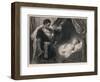 Othello Approaches the Sleeping Desdemona-Heinrich Hofmann-Framed Art Print