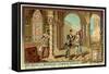 Othello Overhears Iago and Cassio-null-Framed Stretched Canvas