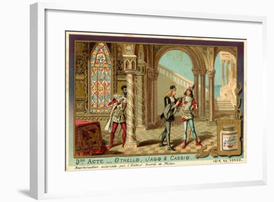 Othello Overhears Iago and Cassio-null-Framed Giclee Print