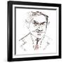 Othmar Schoeck, Swiss composer and conductor, caricature-Neale Osborne-Framed Giclee Print